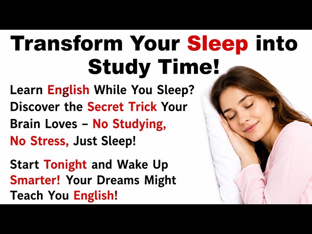 Learn English While Sleeping  Sleep Learning  Listen and Sleep