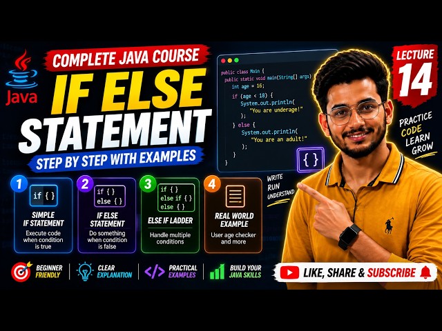 Java If-Else Statements & Conditionals Explained | Complete Java Course