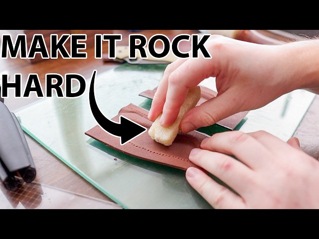 Do This To Make It Rock Hard - Wet Forming Leather Baking Hack!