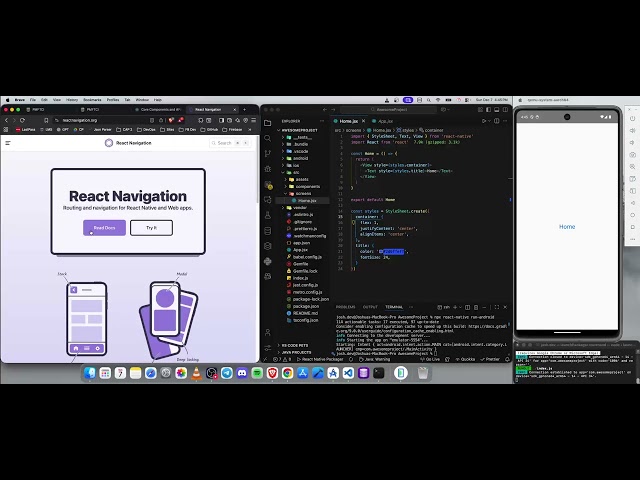 CHAPTER 1: LESSON 5 - BASIC STACK NAVIGATION SETUP USING REACT NAVIGATION
