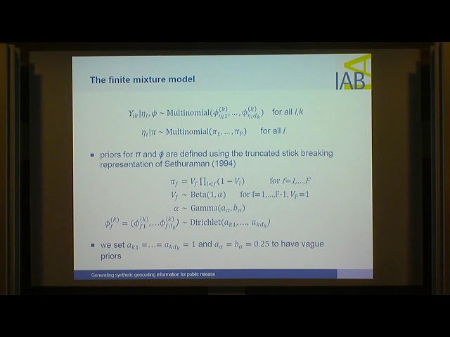Dr. Joerg Drechsler | Strategies to facilitate access to detailed geocoding information based on...