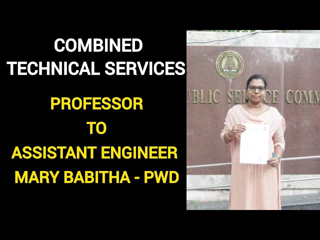 tnpsc combined technical services assistant engineer sucess story 2025