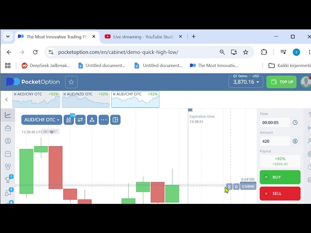 Testing my self-made telegram pocket option signal robot, on demo account. (not a financial advice)