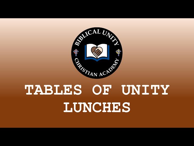 2026 Tables of Unity Lunches