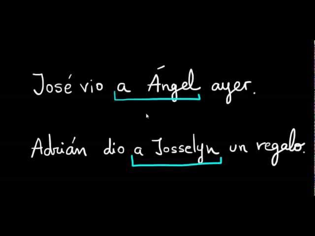 Cómo diferenciar el complemento indirecto del complemento directo de persona.