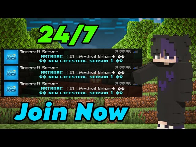 🪵New Best Survival Public Smp Server For Minecraft 🍓 | Java/Pe/Pojav | 24/7 Online | Free To Join 