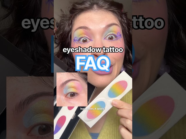 how to use eyeshadow tattoos!🌈