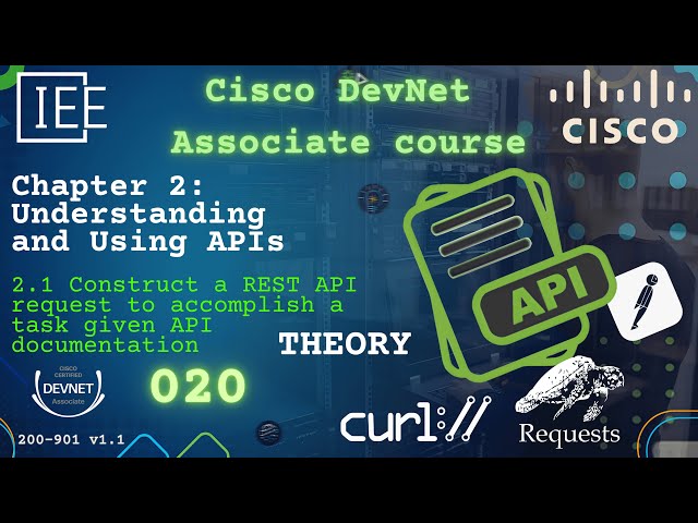 Cisco DevNet Associate Part 020 | 200-901 DEVASC | How to Craft REST API Requests from Docs Theory