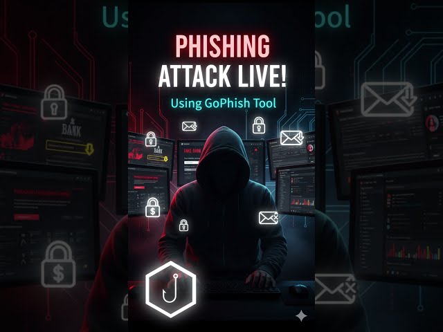 How Hackers Use GoPhish Tool for Phishing Attacks ⚠️ (Real Demo!)