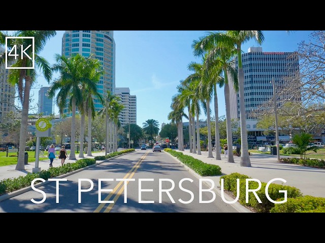 St Petersburg Florida City Drive 4K - St Pete Driving Tour - Sunshine City - I'm impressed