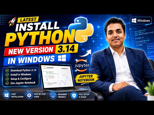 Install a Python New Version In Windows ⭐️ Jupyter Notebook Used #python#programming 📈
