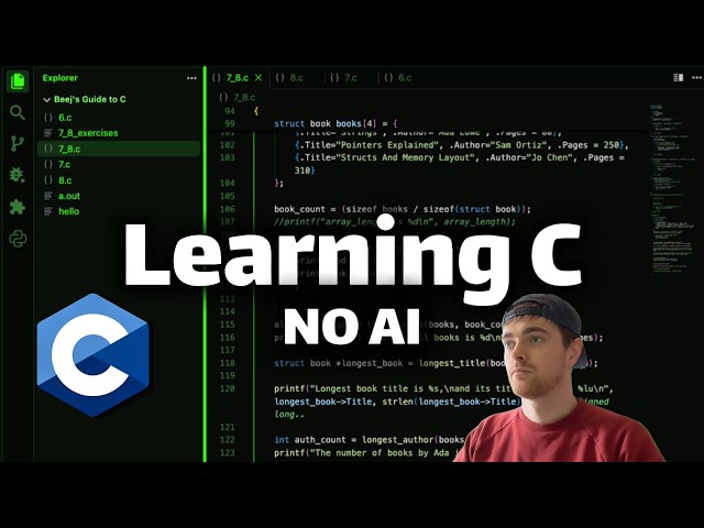 Learning C, No AI: Input/Output, typedef, pointers II (Beej's Guide)
