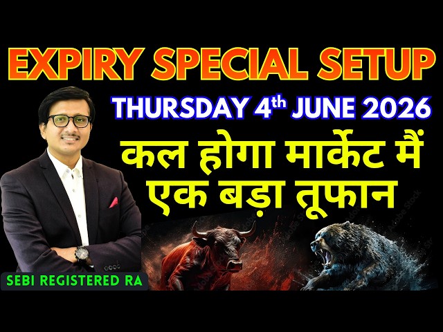 Nifty Prediction Sensex Analysis for Tomorrow THURSDAY 4 JUNE 2026 | Nifty 50 Bank Nifty Tomorrow
