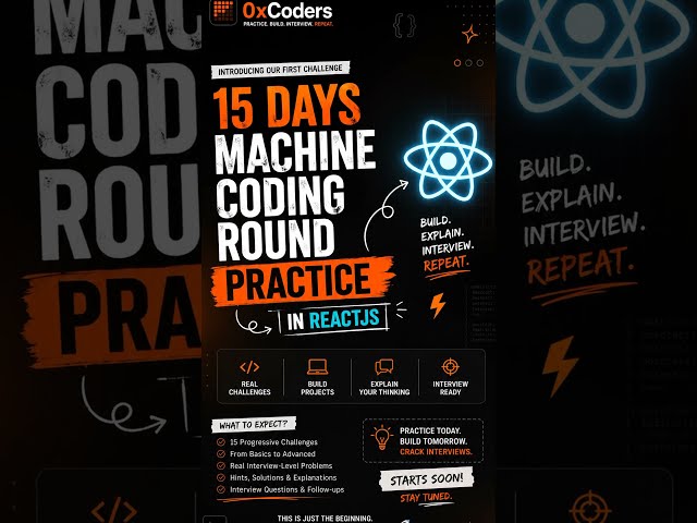React JS Machine Coding Challenge 🚀 | 15 Days Practice