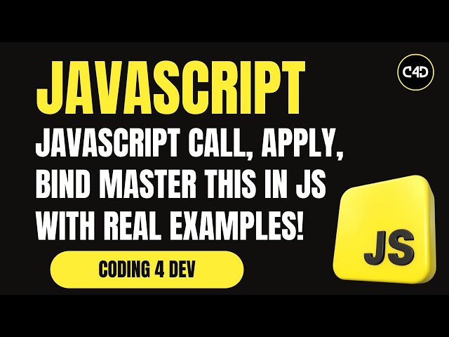 JavaScript call, apply, bind 🔥 Master this in JS with Real Examples!