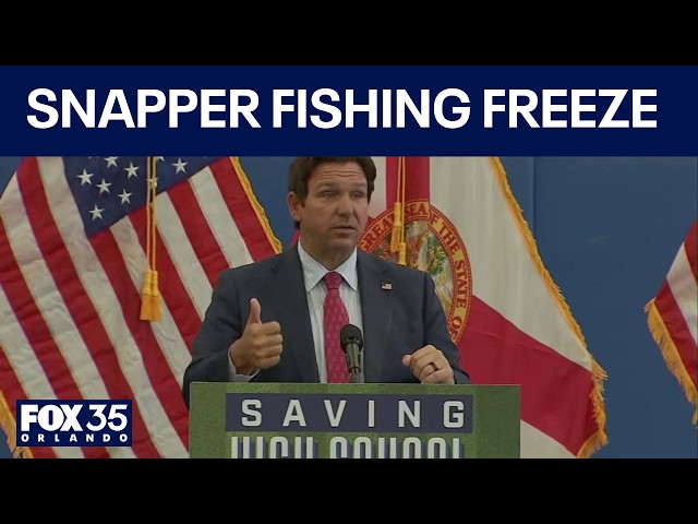 FULL | Gov. Ron DeSantis speaks on South Atlantic red snapper fishing freeze