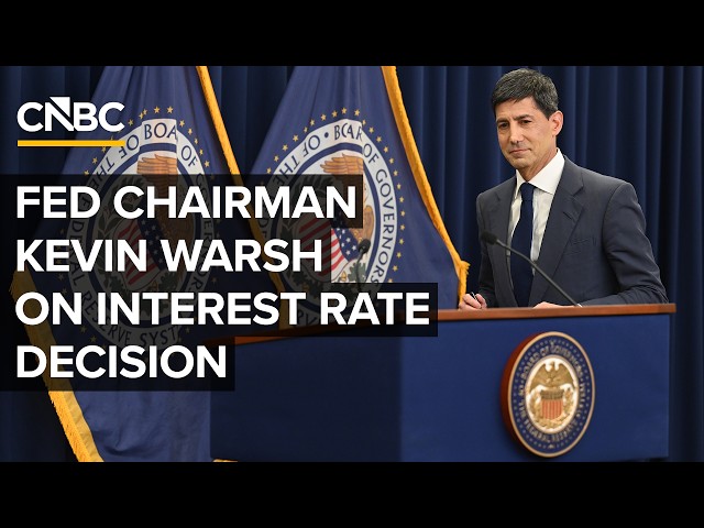 Federal Reserve Chairman Kevin Warsh speaks after Fed holds interest rates steady — 7/29/2026