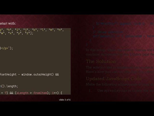 How to Stop a JavaScript for Loop Using Append Effectively