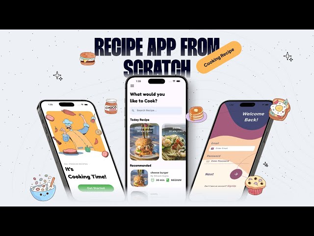 🍲 Build a Beautiful Recipe App Using Flutter & Firebase | Flutter Project for Beginners 2025