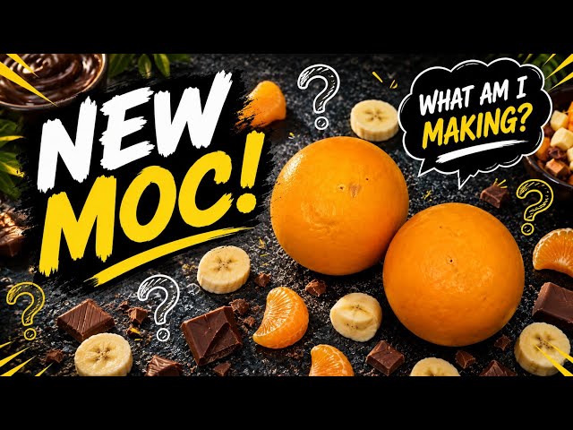 NEW MOC Using Fruits & Chocolate! 🍊🍌🍫 @manay_creator