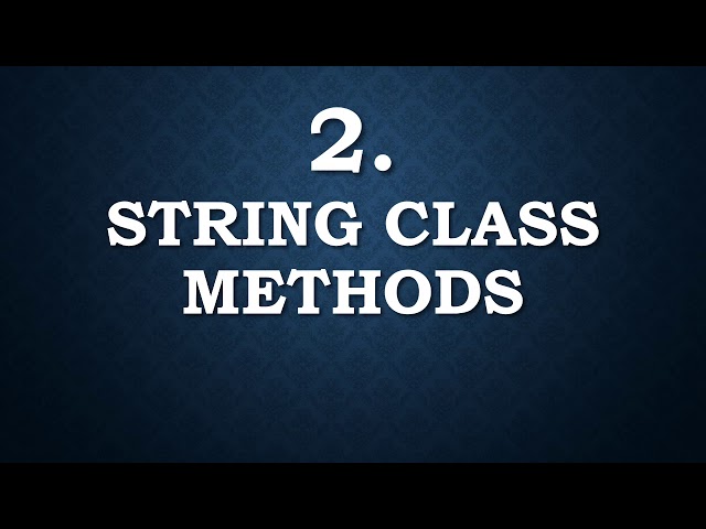 Std 12 # Computer # Ch. 9 String