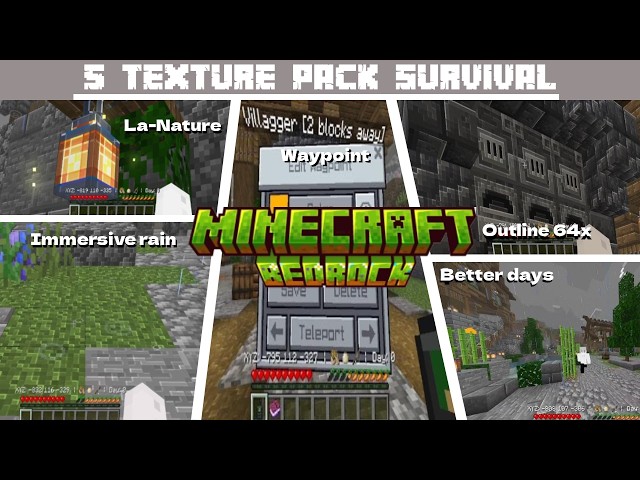 5 TEXTURE PACK & ADD-ON MCPE TERBAIK UNTUK SURVIVAK 1.21 - 1.26