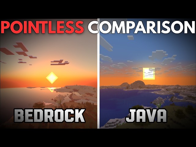 java vs bedrock comparison videos are POINTLESS