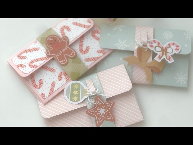 Quick Gift Card Holders Belly Band w/ Dangles 6x6 One Sheet Wonder 🎄Christmas