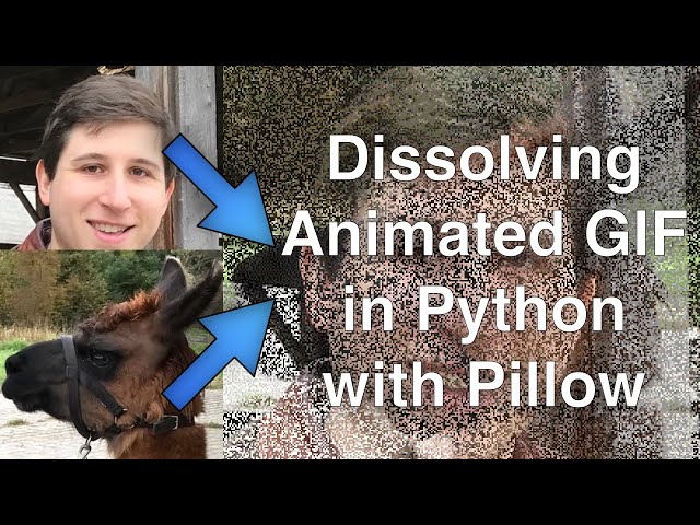 Creating a Dissolving Animated GIF in Python via Pillow