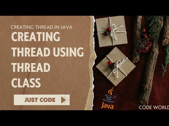 How to create user defined Thread In Java Using Thread class #thread #java #learnjava #programming