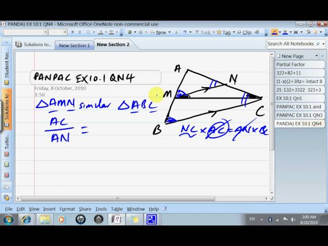 Plane Geometry Ex 1 Qn 4