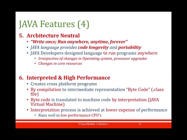 1 Java features