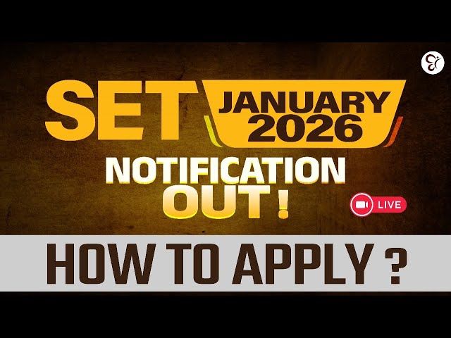 SET JANUARY 2026 NOTIFICATION OUT HOW TO APPLY ‼️‼️ SET EXAM COACHING CLASS | KERALA SET EXAM 2026