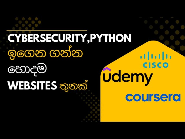Best free websites to learn Cybersecurity and python | explained sinhala