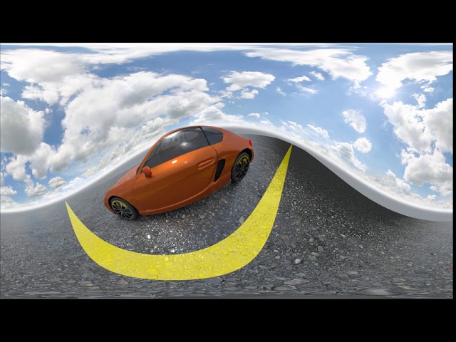 360 Degrees Porsche Cayman 2014 Animation // Made In Blender