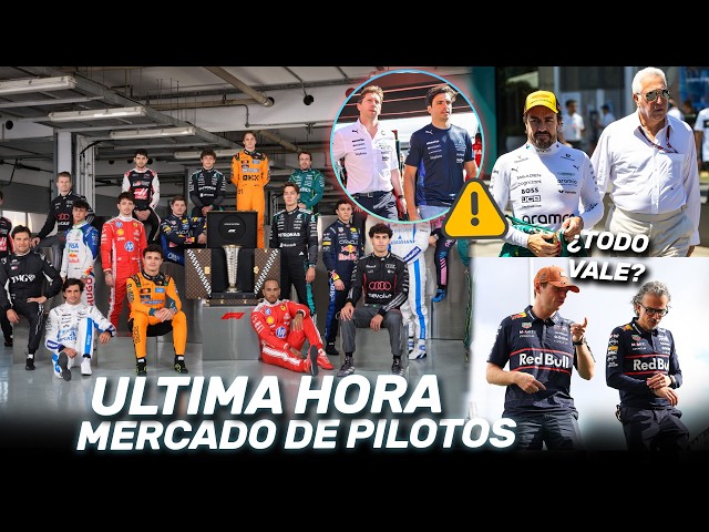 ¡¡ULTIMA HORA MERCADO de PILOTOS!! RETIRADA ALONSO, RED BULL se HIPOTECA por VERSTAPPEN, SAINZ...