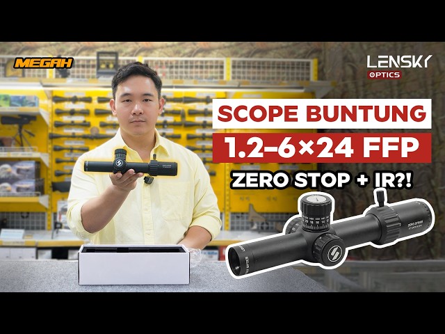 LPVO Scope 1.2–6×24 FFP — Includes ZERO STOP & IR!