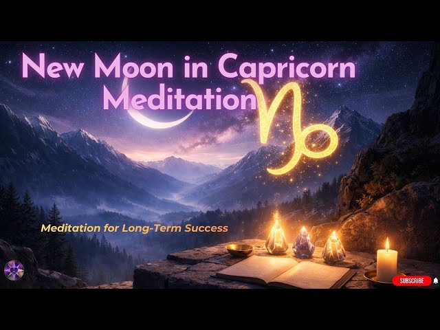 💫January 2026 Powerful New Moon in Capricorn | Meditation for Long Term Success #meditation #moon