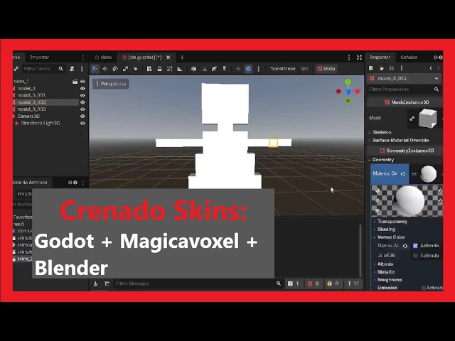 Cómo crear SKINS 3D con Godot, Blender y MagicaVoxel