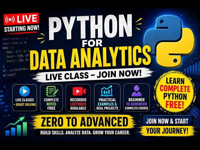 Learn Python for Data Analytics: The Only Guide You Need! 📉