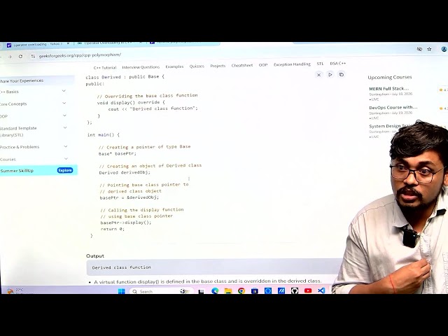 Day 28: Polymorphism in C++ | Compile Time & Run Time Polymorphism Explained | Marathi Tutorial