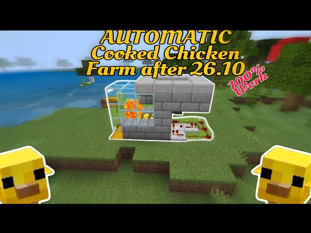 EASY automatic cooked chicken farm after 26.10 update |Tutorial|