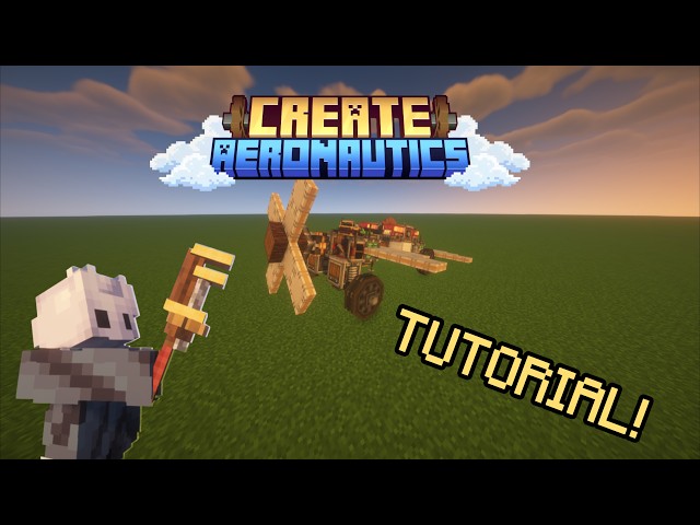 😎 AVIONETA con CREATE : AERONAUTICS 😎 - MINECRAFT TUTORIAL