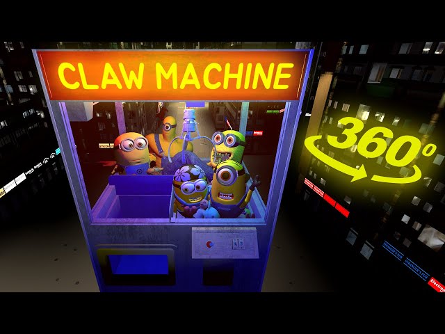 360° VR CLAW MACHINE GAME AND MINIONS