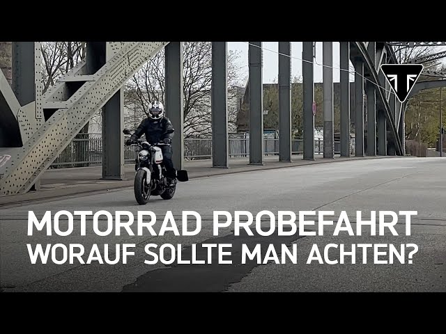 Motorrad Probefahrt - Worauf sollte man dabei achten?