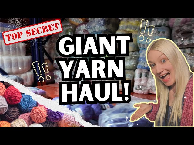 MASSIVE Yarn Haul for My 2026 Crochet Goals 🧶 Secret Yarn Warehouse Leicester!