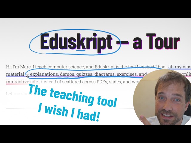 Your teaching material with AI feedback, paper-like annotations, interactive demos, and MUCH more!
