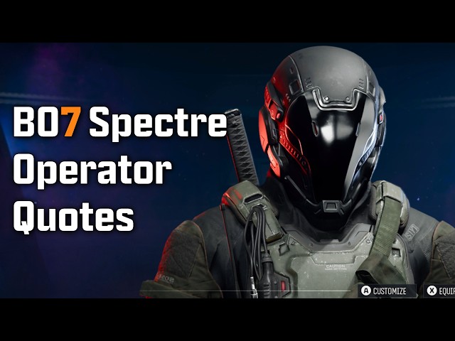 Black Ops 7 Zombies - Spectre Operator Quotes