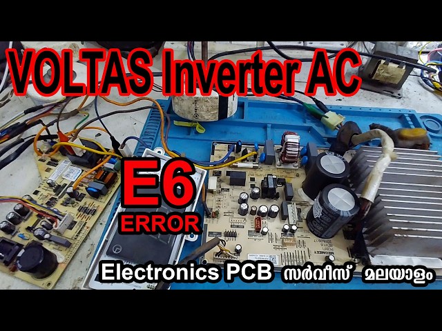 E6 Error ODU Not Working PCB Repair Voltas inverter AC #Malayalam