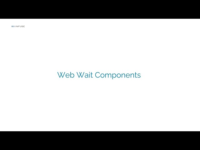 Web Wait Components | Web Testing